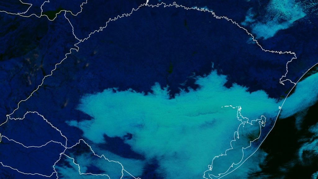 Inversão térmica manterá as nuvens e o frio o dia todo em parte do estado