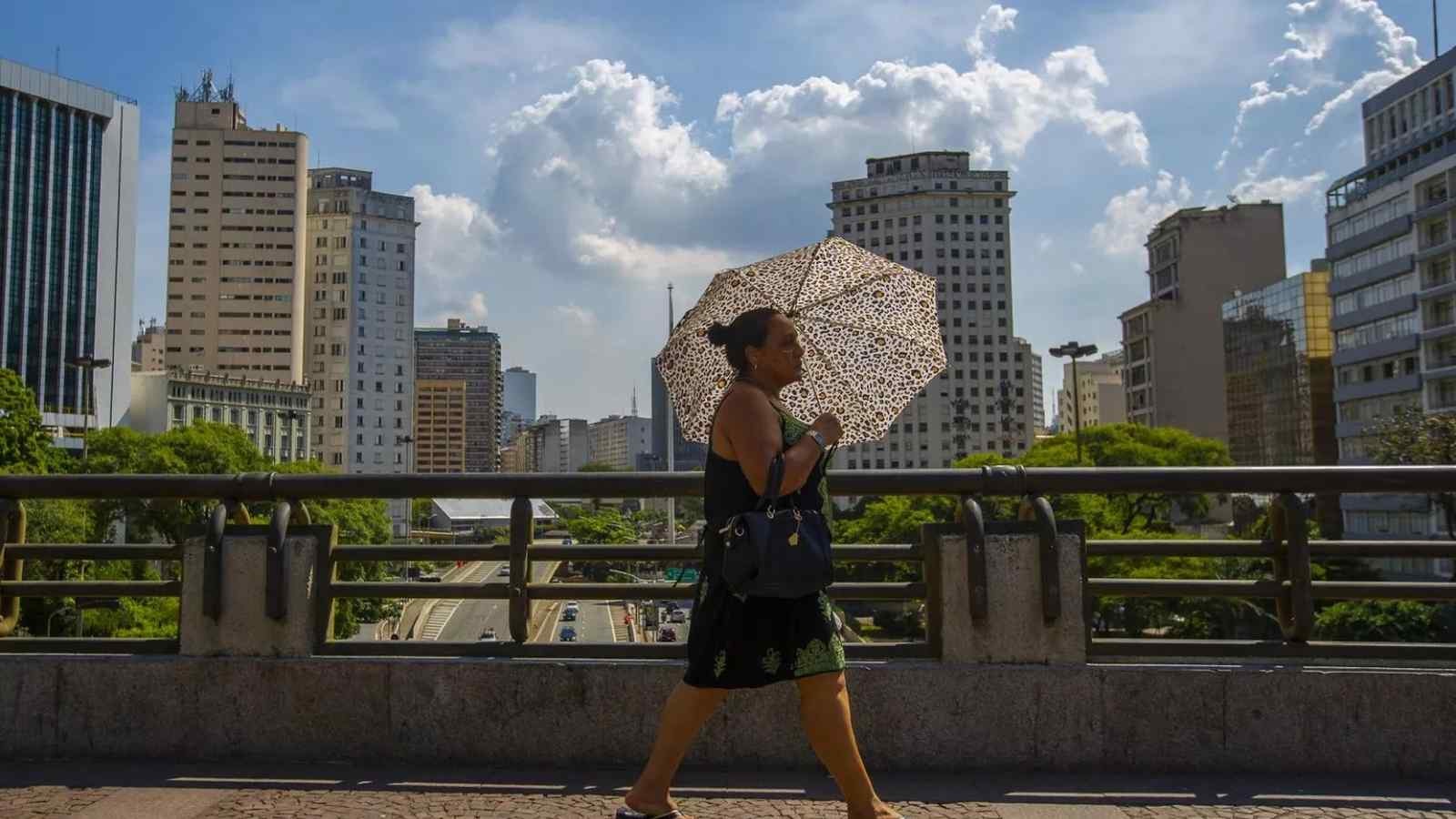 Foto mostra calor em São Paulo 