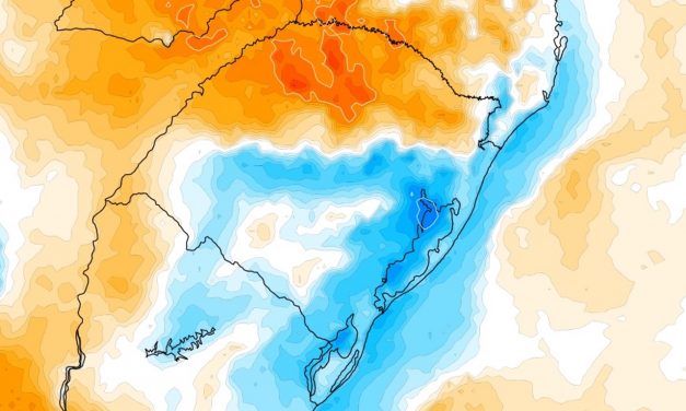 Nuvens baixas provocam dia de enorme contraste de temperatura