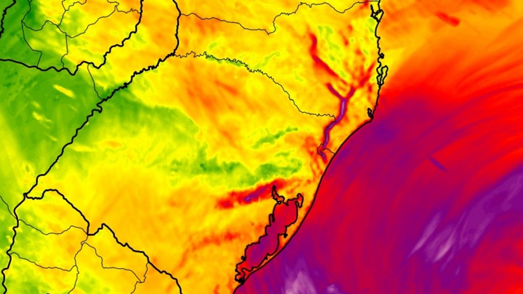 Veja quais cidades estão na rota do vento mais forte do ciclone