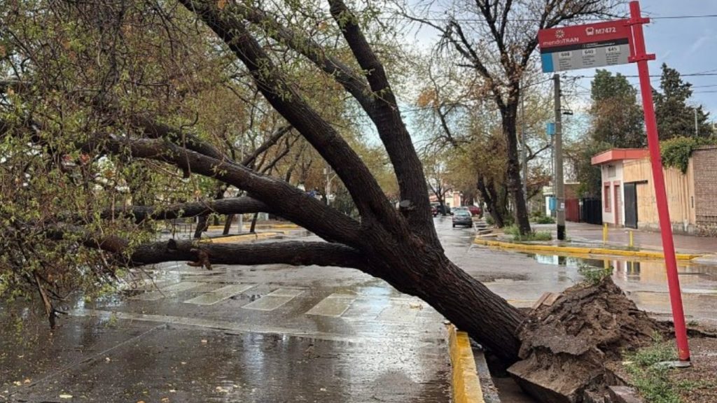 Ciclone começa a se formar na Argentina com chuva forte, vento e granizo
