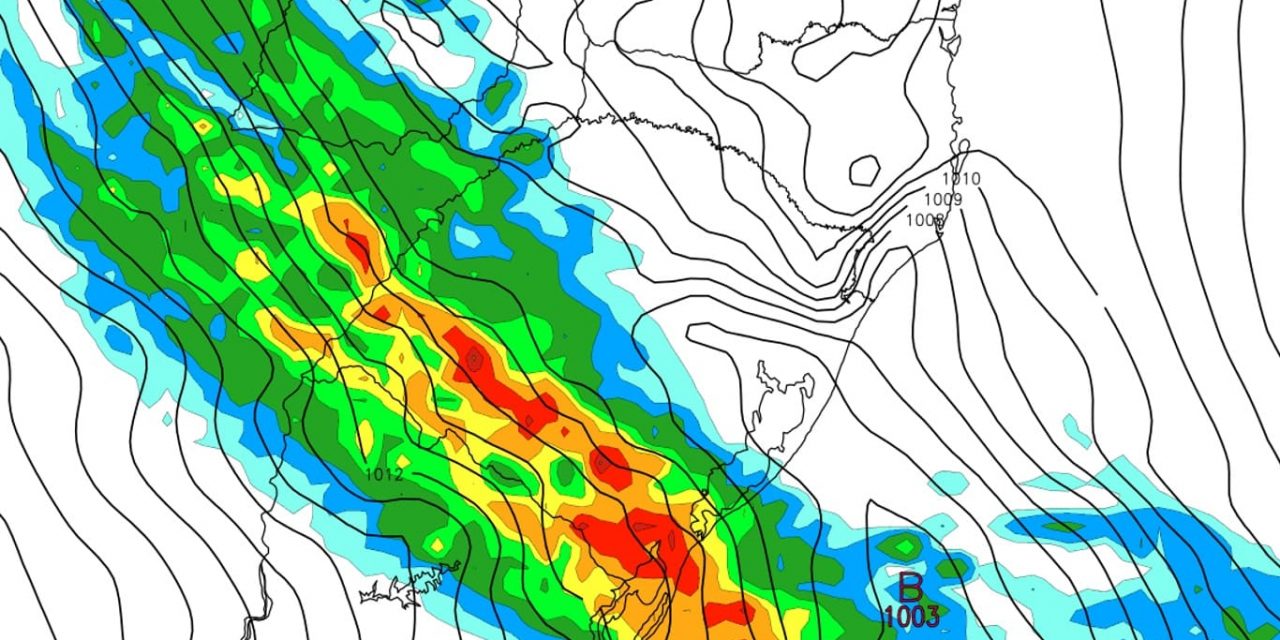 <span class="entry-title-primary">Frente fria provocará segunda rodada de chuva forte e temporais</span> <h2 class="entry-subtitle">Frente fria avança neste sábado pelo Sul do Brasil com chuva e temporais após frente quente com tempestades no Rio Grande do Sul </h2>