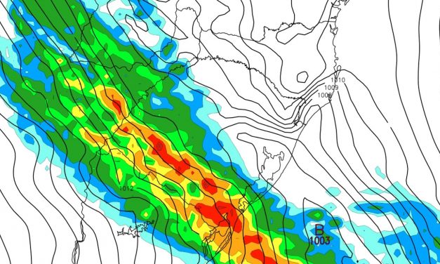 Frente fria provocará segunda rodada de chuva forte e temporais