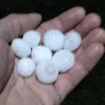 Granizo acompanha chegada de temporais e vai atingir mais cidades