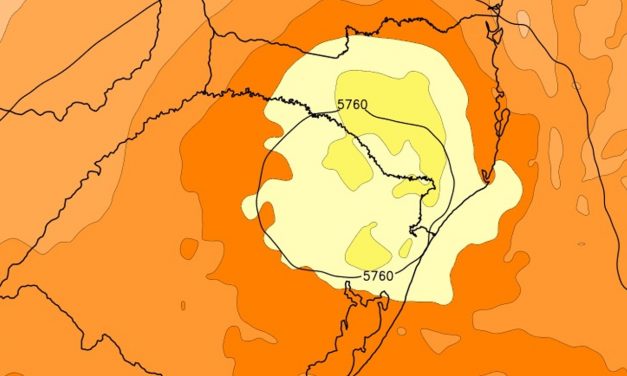 Baixa segregada no Sul do Brasil pode trazer chuva forte e granizo