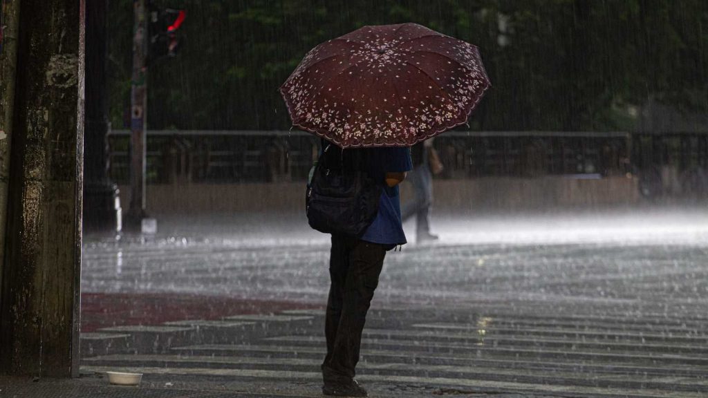 Chuva avança por São Paulo, Rio de Janeiro e Minas Gerais
