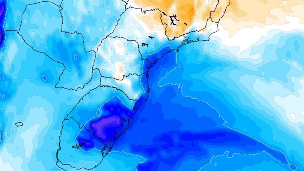 Vento e queda de temperatura acompanham chegada de reforço de ar frio