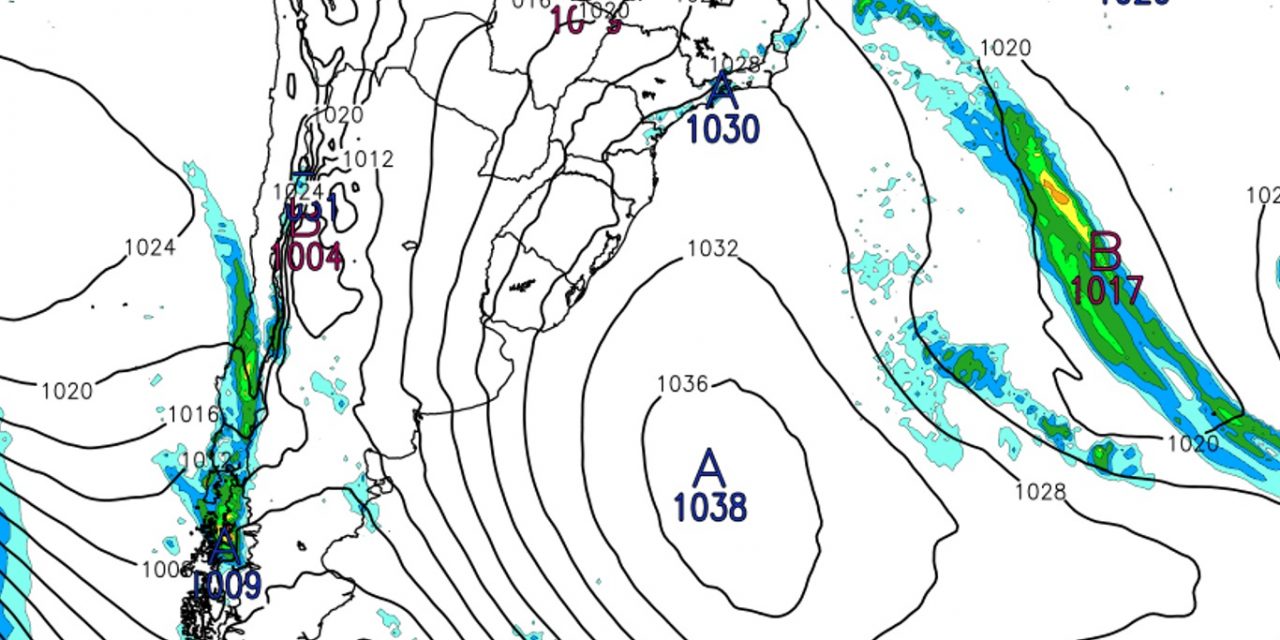 <span class="entry-title-primary">Grande e intenso centro de alta pressão vai impactar o Sul e o Sudeste</span> <h2 class="entry-subtitle">Centro de alta pressão de quase 1040 hPa sobre o Atlântico Sul vai impactar o tempo no Sul e no Sudeste do Brasil </h2>
