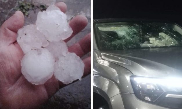 Granizo destrutivo atinge a Argentina e há risco no Sul do Brasil