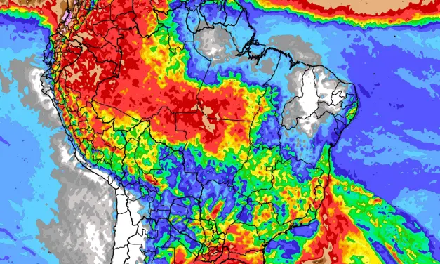 Previsão do tempo: tendência de chuva para dez dias no Brasil