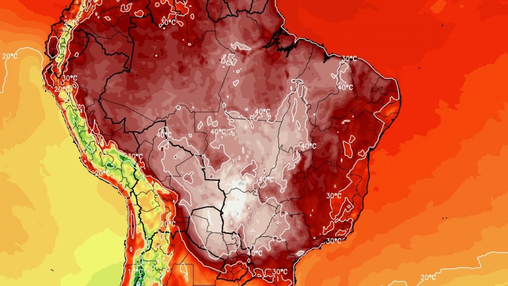 Onda de calor excessivo castigará estados do Norte ao Sul do Brasil