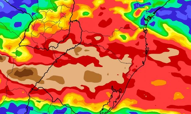 Chuva volumosa atingirá o Sul do Brasil na virada da estação