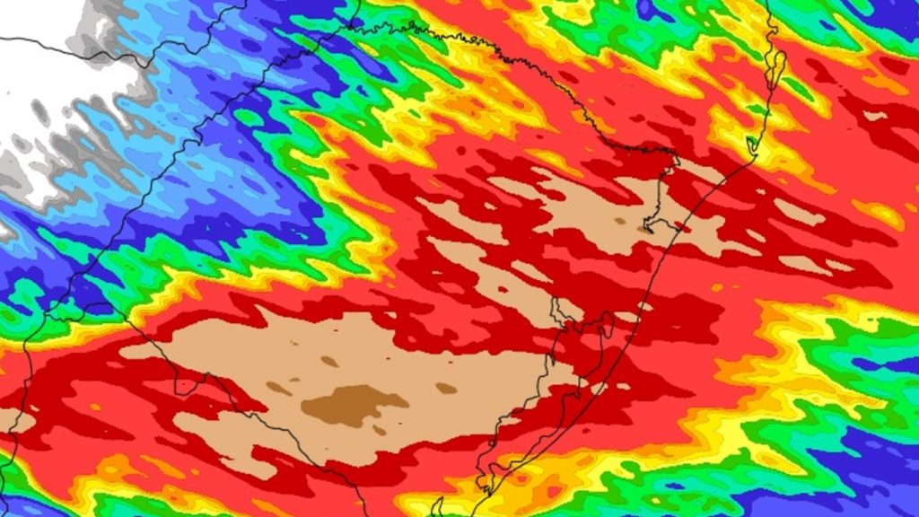 Chuva forte no Sul do Brasil: veja as projeções atualizadas neste sábado