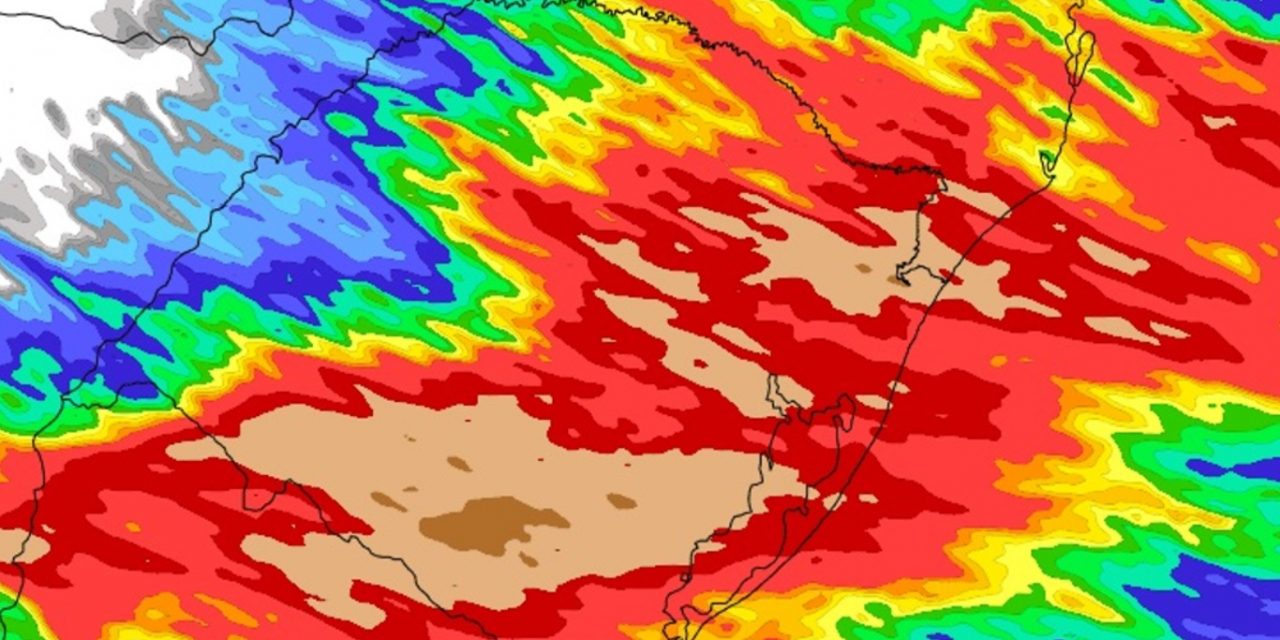 <span class="entry-title-primary">Chuva forte no Sul do Brasil: veja as projeções atualizadas neste sábado</span> <h2 class="entry-subtitle">Volumes de 50 mm a 100 mm de chuva devem ocorrer nos três estados do Sul com marcas em algumas áreas acima de 100 mm </h2>