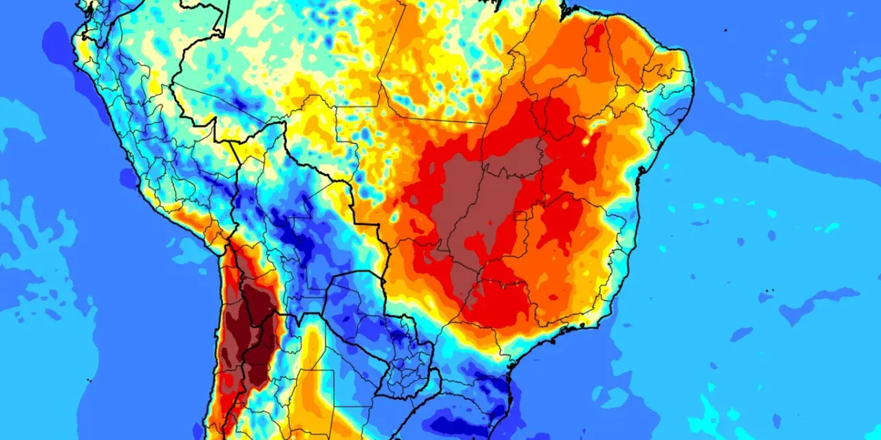 <span class="entry-title-primary">Outubro começa com chuva e extremos de calor e secura no Brasil</span> <h2 class="entry-subtitle">Primeiro dia de outubro terá instabilidade no Sul com ar muito seco e calor excessivo entre o Sudeste, Centro-Oeste e Nordeste </h2>