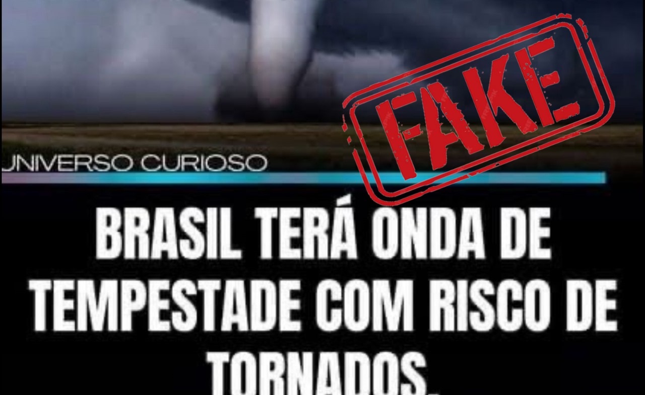 <span class="entry-title-primary">Verificamos: é falso que haverá nova onda de tempestades com tornados</span> <h2 class="entry-subtitle">Publicações na internet mentem sobre a ocorrência de uma nova onda de tempestades com tornados no Brasil </h2>