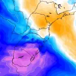 Quais cidades terão mais frio com a primeira massa de ar polar tardia