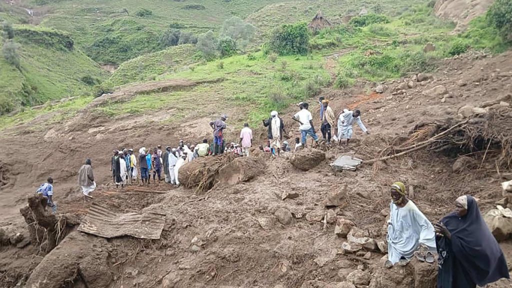 Chuva provoca deslizamento com mais de mil mortos na África
