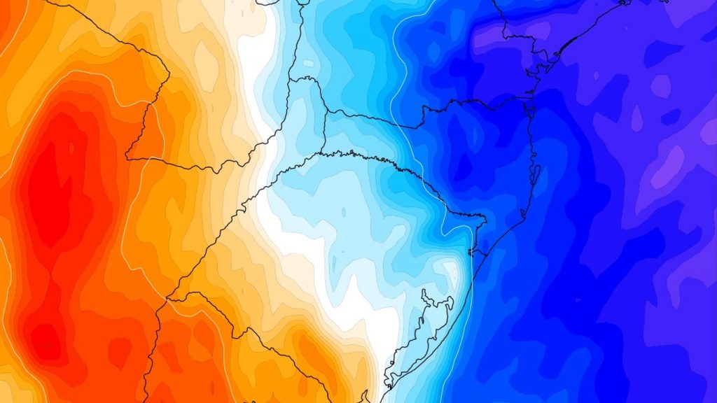 Contraste térmico trará vento forte no Sul do Brasil típico da primavera
