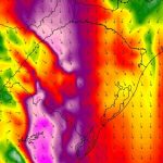 Jato de baixos níveis e frente fria trazem alto risco de vento forte a intenso