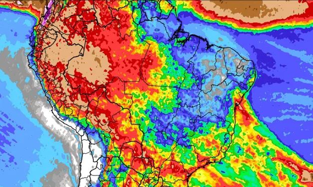 Previsão do tempo: tendência de chuva para dez dias no Brasil