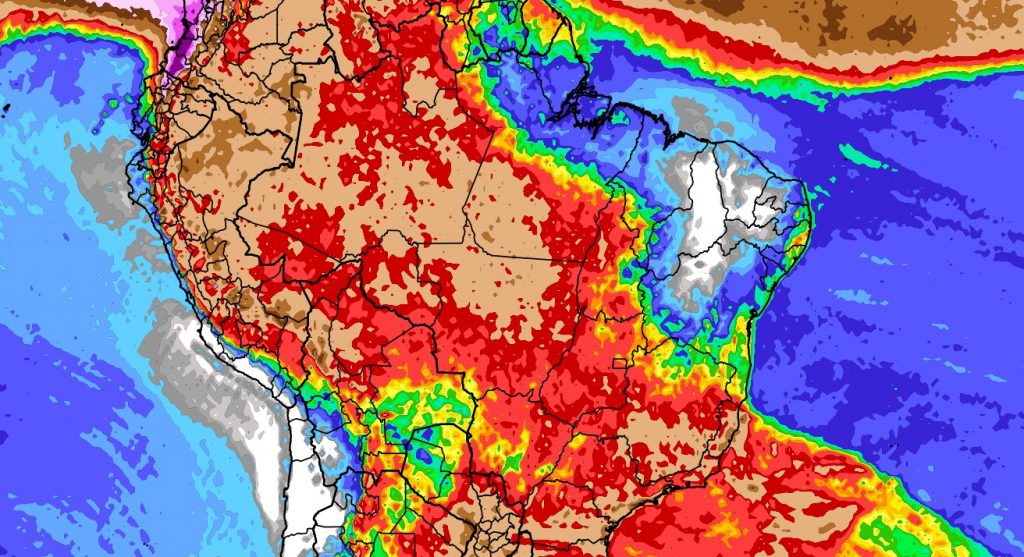 Chuva mais frequente e volumosa porá fim à estação seca no Brasil