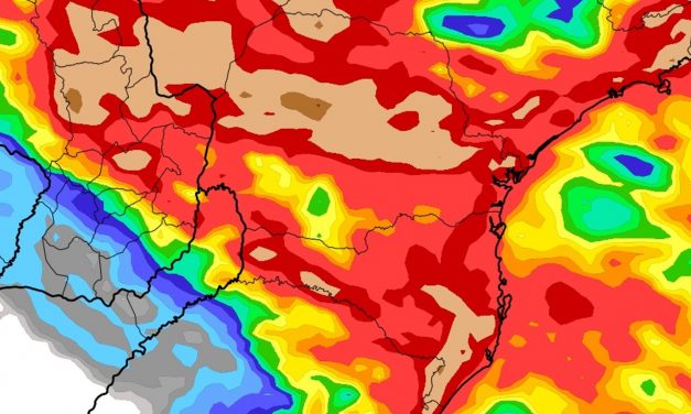 Chuva volumosa vai atingir o Sul do Brasil na semana; veja os volumes e áreas atingidas