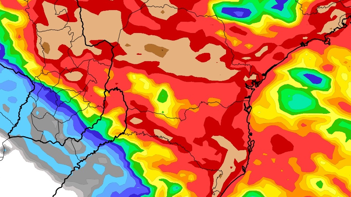 <span class="entry-title-primary">Chuva volumosa vai atingir o Sul do Brasil na semana; veja os volumes e áreas atingidas</span> <h2 class="entry-subtitle">Instabilidade persistente com chuva frequente vai provocar altos volumes nesta semana de precipitação no Sul do Brasil </h2>