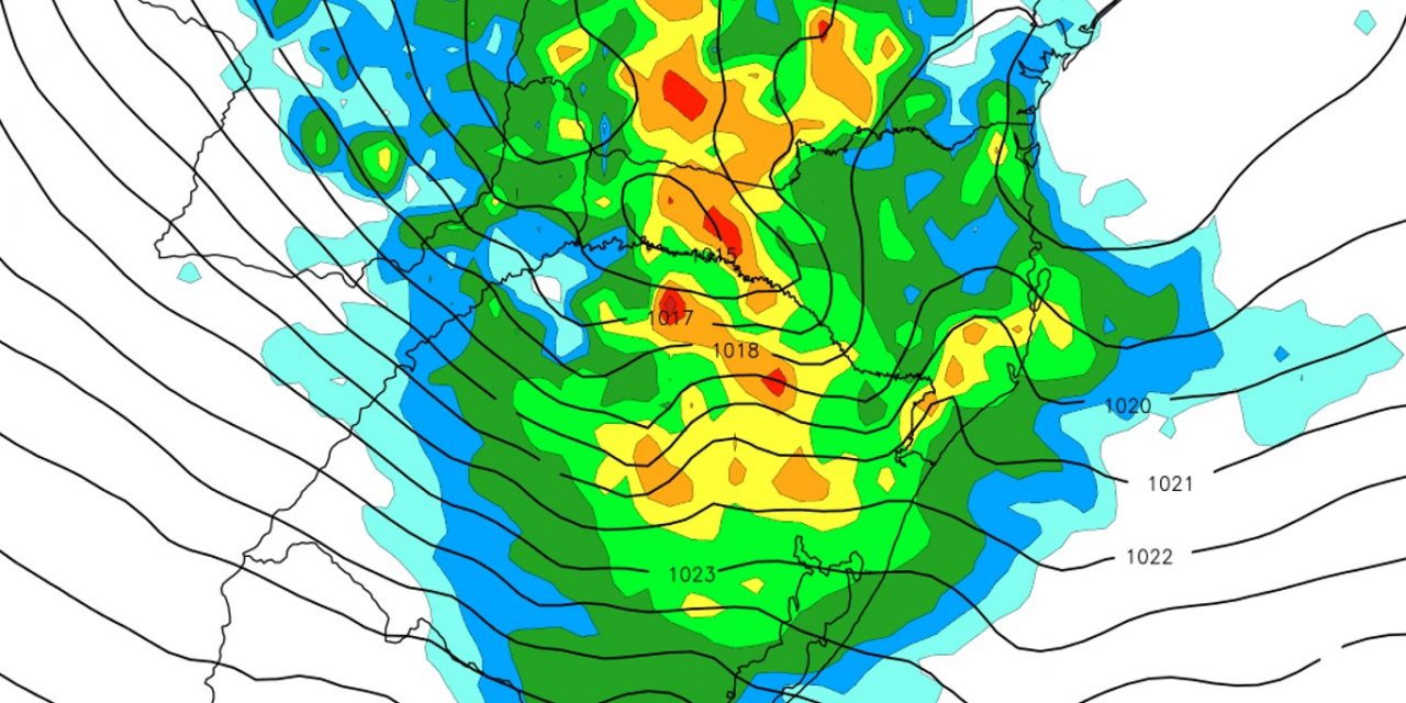 <span class="entry-title-primary">Baixa pressão traz grande mudança do tempo hoje com chuva e temporais</span> <h2 class="entry-subtitle">Centro de baixa pressão avança do Paraguai para o Sul do Brasil com chuva nos três estados e risco de temporais </h2>