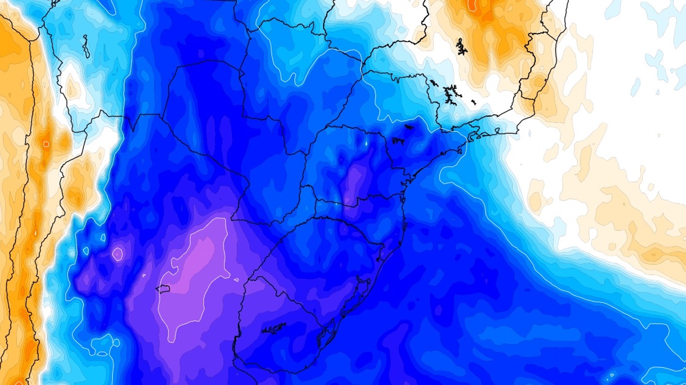 <span class="entry-title-primary">Grande massa de ar frio avançará no fim do mês com baixas temperaturas</span> <h2 class="entry-subtitle">Modelos numéricos indicam uma nova massa de ar frio avançando pelo Centro-Sul do Brasil na próxima semana </h2>