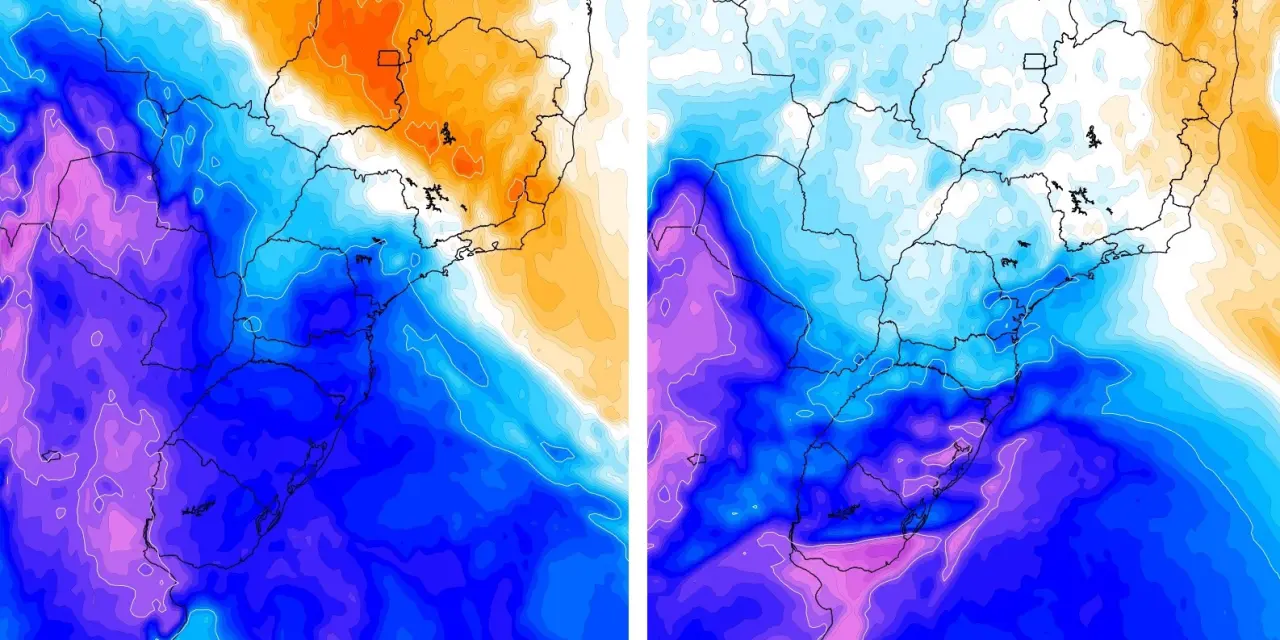 <span class="entry-title-primary">Duas massas de ar frio vão alcançar o Brasil em apenas dez dias</span> <h2 class="entry-subtitle">Fim de outubro e o começo de novembro serão marcados por temperaturas abaixo do normal com duas massas de ar frio em sequência </h2>