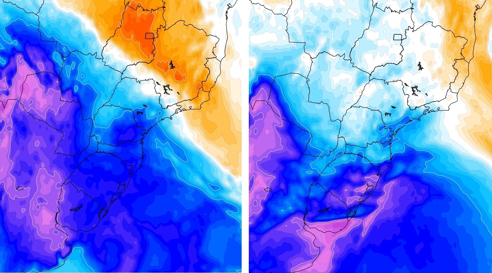 <span class="entry-title-primary">Duas massas de ar frio vão alcançar o Brasil em apenas dez dias</span> <h2 class="entry-subtitle">Fim de outubro e o começo de novembro serão marcados por temperaturas abaixo do normal com duas massas de ar frio em sequência </h2>