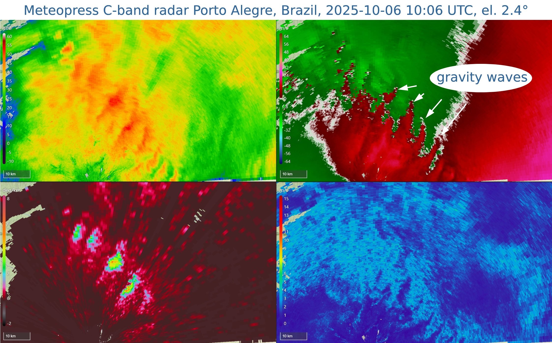 <span class="entry-title-primary">Radar registra fenômeno das ondas de gravidade na região de Porto Alegre</span> <h2 class="entry-subtitle">Varredura do radar meteorológico captou ondas de gravidade em nuvens baixas durante atuação da frente fria</h2>