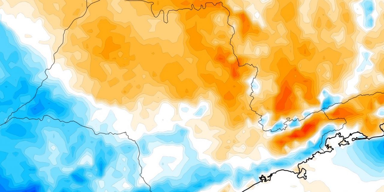<span class="entry-title-primary">São Paulo registra enormes contrastes de temperatura</span> <h2 class="entry-subtitle">Estado de São Paulo teve enormes contrastes de temperatura hoje com tarde fria para outubro no Sul paulista e intenso calor no restante do interior </h2>