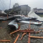 Frente fria avança após causar chuva forte e vendavais com estragos