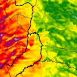 Cenário de grande perigo por vento destrutivo no Uruguai e Paraguai