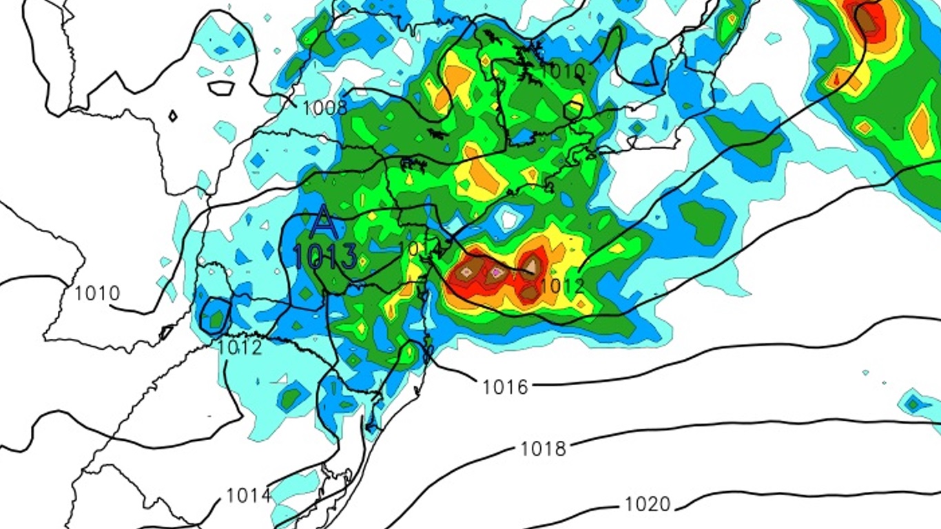 <span class="entry-title-primary">Baixa pressão que formará ciclone traz riscos em seis estados nesta segunda</span> <h2 class="entry-subtitle">Baixa pressão que formará ciclone no Sudeste do Brasil traz risco de chuva forte e temporais em seis estados nesta segunda </h2>
