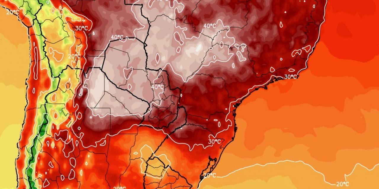 <span class="entry-title-primary">Calor intenso a extremo atingirá oito estados do Centro-Sul neste fim de mês</span> <h2 class="entry-subtitle">Grande massa de ar quente no centro da América do Sul afeta o Sul, Centro-Oeste e o Sudeste do Brasil com muito calor </h2>