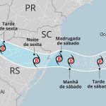 Confira a rota do ciclone e quais cidades têm maior risco de vento e tempestades