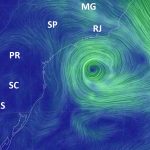 Baixa pressão que formará ciclone traz chuva de até 200 mm e alagamentos