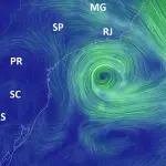 Baixa pressão que formará ciclone traz chuva de até 200 mm e alagamentos