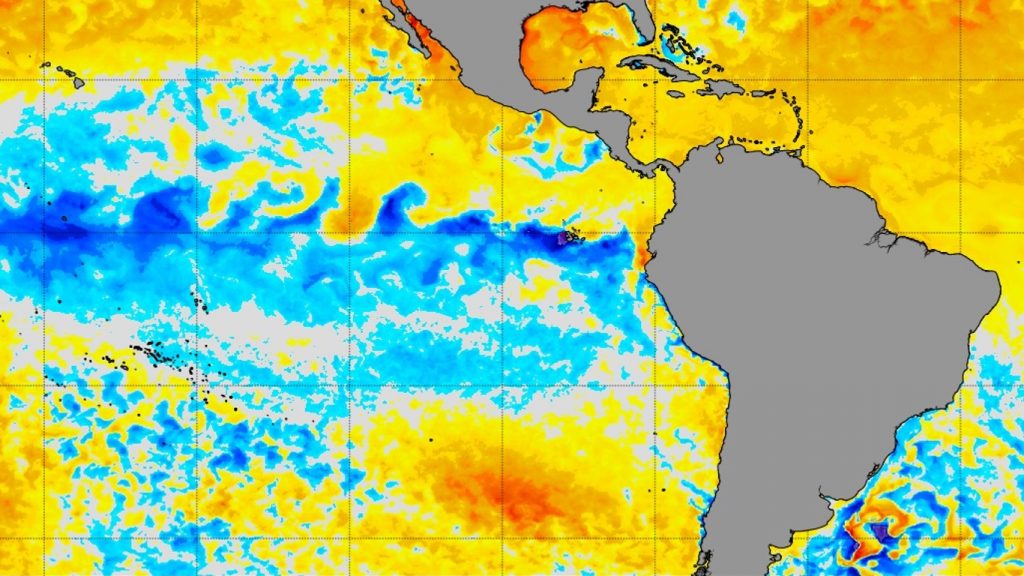 La Niña atual atinge a sua maior intensidade até agora no Pacífico