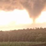 Região de produtores rurais gaúchos é atingida por tornado no Paraguai
