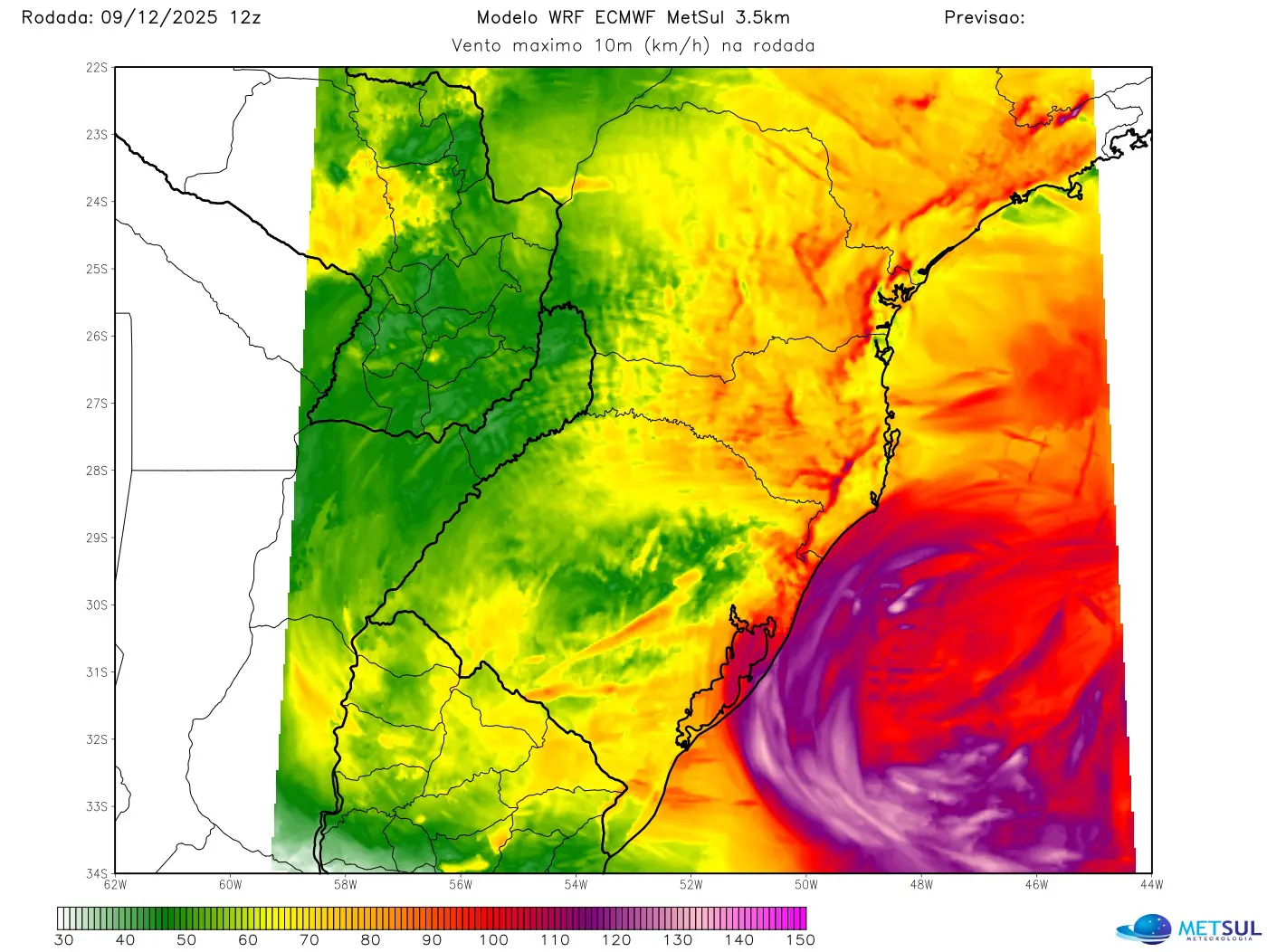 ciclone0912c.jpg Ciclone Risco de falta de luz em grande escala