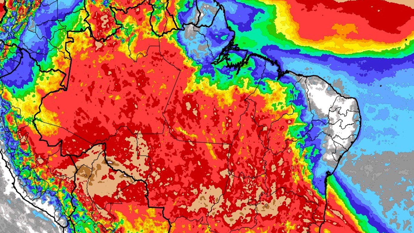 Canal de umidade organizado por frente fria trará muita chuva em vários estados Frente fria que avança pelo Brasil nesta semana vai formar canal de umidade com chuva volumosa em vários estados