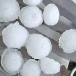 Granizo abre semana de muitos temporais em tarde com quase 42ºC