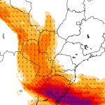 Veja as últimas projeções para o rio atmosférico no Sul do Brasil