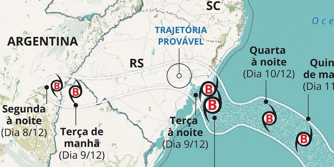 <span class="entry-title-primary">Confira a rota do ciclone e quais cidades têm maior risco de vento intenso</span> <h2 class="entry-subtitle">Veja mapa elaborado pelos nossos meteorologistas da rota provável do ciclone e quais cidades têm maior risco de vento </h2>