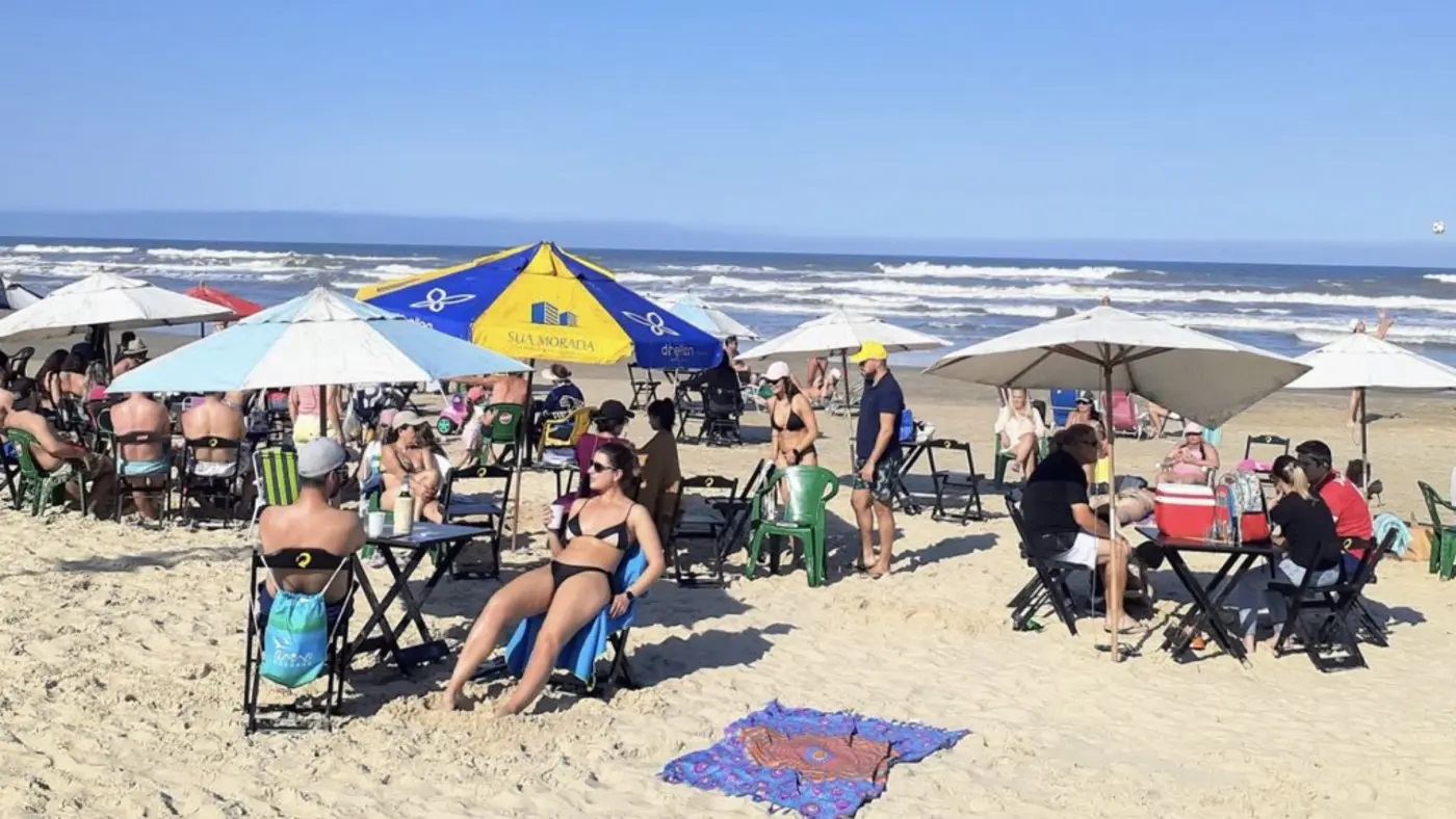 Sol no litoral do Rio Grande do Sul