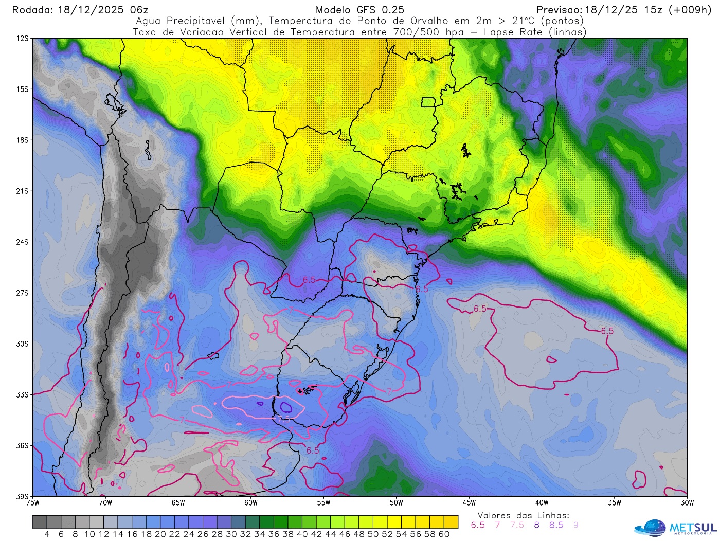 Mapa de canal de umidade